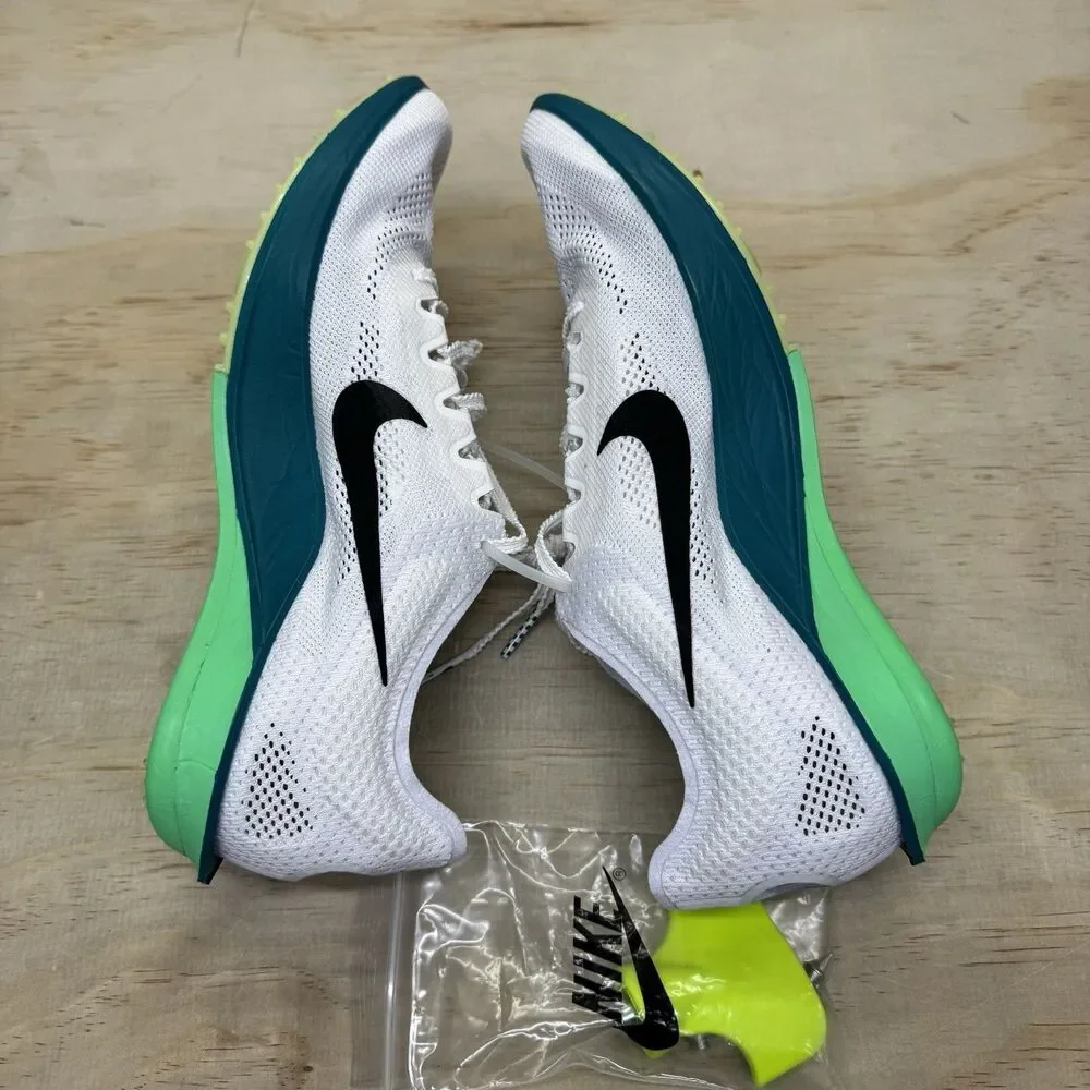 NEW Nike ZoomX Dragonfly 2 White Bright Spruce Black FD8413-102 Mens Sz 8.5